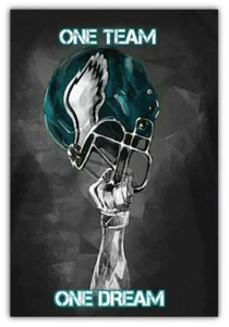 "Calcomanía pegatina para parachoques de coche de ensueño Philadelphia Eagles NFL - 3"" o 5""" - Imagen 1 de 1
