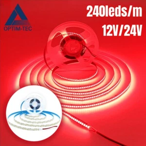 PCB LED Strip Lights 240LEDs/m Flexible LED Tape 16.4ft Red for Party Holiday US - Picture 1 of 9