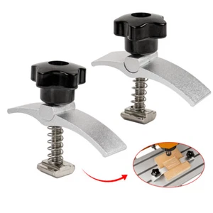 LUNYEE 2 PIEZAS mini abrazadera de retención CNC Router Abrazadera T-Track para trabajar la madera - Imagen 1 de 7