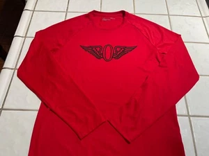 UNDER ARMOUR Olympic Club of SF Athletic Shirt RED Long Sleeve Golf Mens Small - Picture 1 of 11