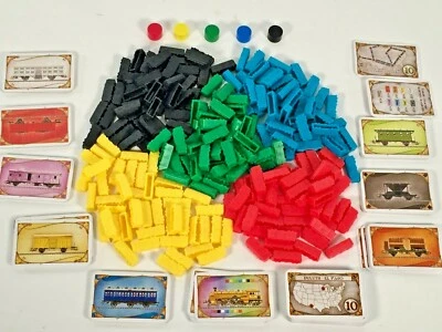 Ticket to Ride Replacement Parts Pieces Cards Wooden Tokens Board Routes Trains - Image 1 of 4