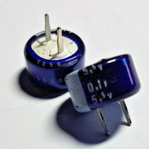 Supercapacitor DB-5R5D104 - Elna, 0.1F 5.5v x 5pcs (Memory Back-Up Capacitor) - Picture 1 of 6