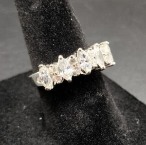 Multi Stone 925 Sterling Silver Womens Ring Size 6.5 - Picture 1 of 7