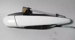 BMW E46 3-series 2dr Right Front Passenger Exterior Door Handle White 2001-2006 - Picture 1 of 4