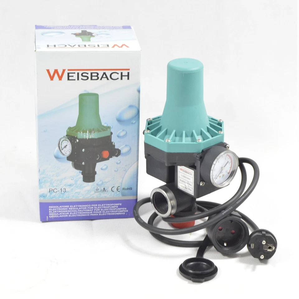 DAMBAT / WEISBACH Pumpensteuerung WEISBACH PC13 für Gartenpumpe Hauswasserautomat Druckschalter