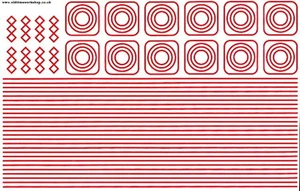 Red lining 1/16" wide (unit = Each) - Picture 1 of 1