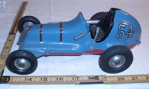 RAY COX #54 THIMBLE DROME CHAMPION TETHER CAR IN BLUE 1950s - Picture 1 of 5
