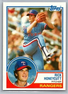 1983 Topps Baseball #557 Rick Honeycutt Texas Rangers - Picture 1 of 2