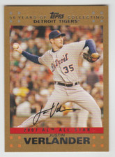 JUSTIN VERLANDER Tigers 2007 Topps Update GOLD #UH237 SP Parallel #0144/2007