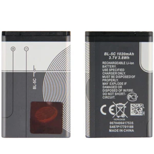 Batterie neuve OEM BL-5C BL5C pour Nokia 1100 1600 2112 3100 3555 6085 6205 1020mAh - Photo 1 sur 6