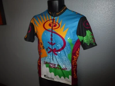 Camiseta de ciclismo vintage retrô Seattle a Portland 1996 corrida PEQUENA STP - Imagem 1 de 4
