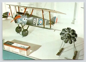 SOPWITH F.1 Camel WWI Single Seat Fighter Engine Display Continental Postcard - Picture 1 of 2