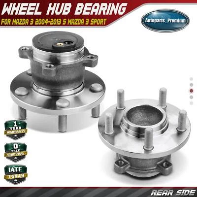 2x Rear LH & RH Wheel Hub Bearing Assembly for Mazda 3 2004-2013 5 Mazda 3 Sport - Image 1 of 4