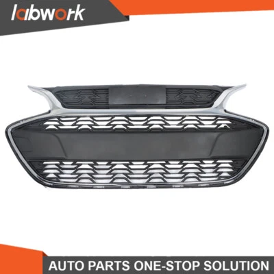 Parrilla superior del parachoques delantero Labwork para Chevrolet Spark 2019-2022 negro cromado Foto 1 de 4