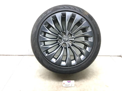 2020 GENESIS G90 FRONT WHEEL RIM TIRE 19" 19X8.5J 245/45R19 OEM - Image 1 of 4