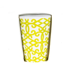 Bicchiere da viaggio Starbucks Tazo verde rococò vortice ceramica coperchio tazza 12 oz - Foto 1 di 3