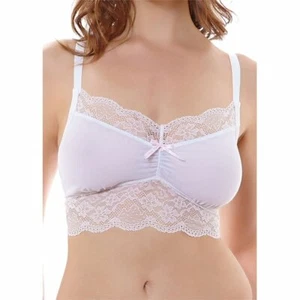 Size Medium Freya Fancies Lined Semi Sheer Wire Free Bralette AA1010 - Picture 1 of 5