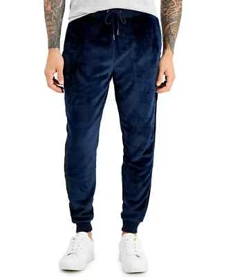 Pantalones de chándal INC International Concepts para hombre de ajuste regular a rayas laterales, azul marino, XXL Foto 1 de 2