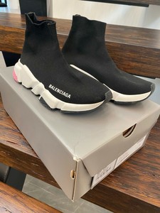 pink balenciaga speed trainers