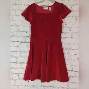 Children's Place Christmas Valentines Holiday Red Glitter Dress Size 10/12 - Picture 1 of 7