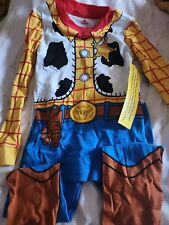 NWT Disney Store Woody Costume PJ Pal Pajama Set Toy Story Boys Sheriff