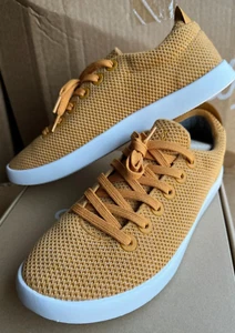 NEW ALLBIRDS TREE PIPER LUX HONEY SHOES LACE UP SNEAKER YELLOW MENS SIZE 11 - Picture 1 of 6