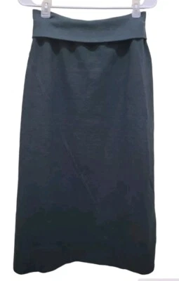 Saia confortável vintage Russ Berens feminina pequena verde cintura elástica lã linha A EUA - Imagem 1 de 4