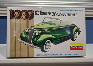 Lindberg 1937 Chevy 2-Door Convertible Model Kit 2141 ~ Maßstab 1:32 1979 SEALED - Bild 1 von 2
