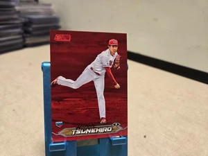 NPB 2024 Topps Stadium Club Hayato Tsunehiro RED /5 #82 - Picture 1 of 2