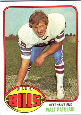 1976 Topps #358 Walt Patulski Buffalo Bills Football Card  - Image 1 of 2
