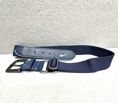 Cinturón elástico ajustable Nike azul atlético softbol béisbol golf para hombre talla única Foto 1 de 4