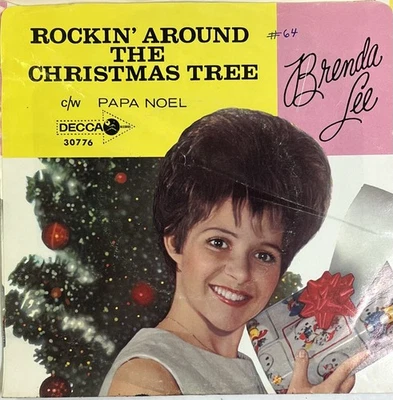 Brenda Lee ~ Rockin' Around The Christmas Tree/ Papa Noel ~ Decca 45 RPM Record - Image 1 of 4