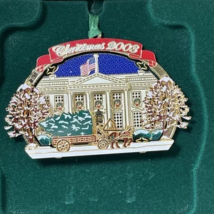 2003 Weißes Haus Weihnachtsschmuck Baumpräsentation First Lady Laura Bush A5 - Bild 1 von 11