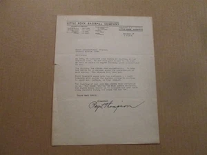 Little Rock Travelers Baseball Company Vintage Dated 1935 Team Logo Letterhead - Picture 1 of 1