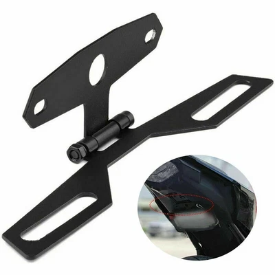 Universal Motorcycle License Number Plate Holder Tail Tidy Bracket Black UK - Image 1 of 4