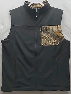 Real Tree Vest Medium Mens Black Camouflage - Image 1 of 4