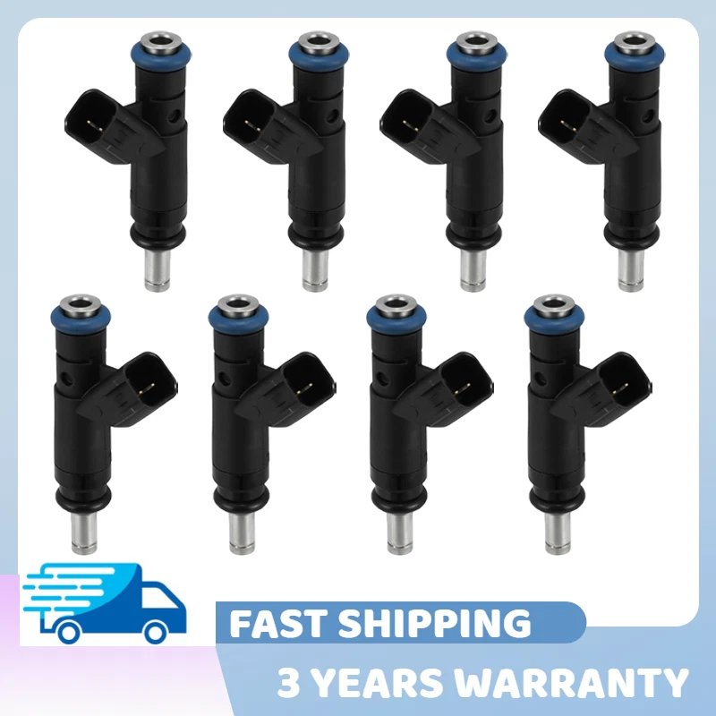 Juego de 8 inyectores de combustible 4591851AA aptos para Jeep Grand Cherokee 4,7 L V8 2008 2009 Foto 1 de 4