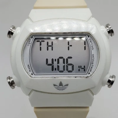 Adidas ADH6046 digital Sports Watch 43mm White New Battery Please Read - Image 1 of 4
