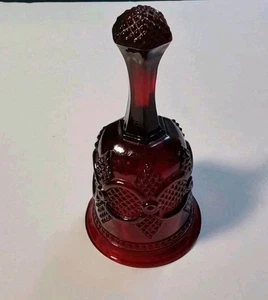 Vintage Avon 1876 Cape Cod rotes Glas 6-1/2" Hostess Glocke - Bild 1 von 8