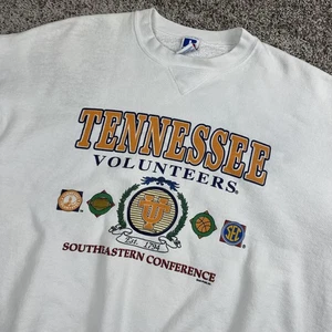 Vintage Tennessee Volunteers Sweatshirt Mens XL NCAA Basketball Russell 90s - Picture 1 of 9