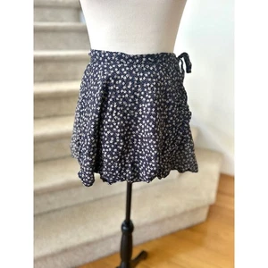 Ralph Lauren Denim Supply Navy Blue Ditzy Floral Micro Mini Wrap Tie Skirt - Bild 1 von 6