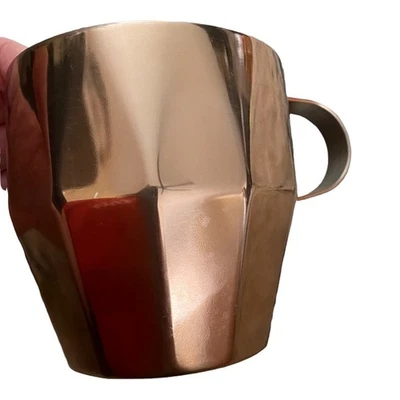 Taza de café geométrica Starbucks oro rosa 10 oz acero inoxidable Foto 1 de 4