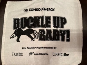 Pittsburgh Penguins Rally Towel NHL “Buckle Up Baby” Hockey 2014 Playoffs (z) - Picture 1 of 3
