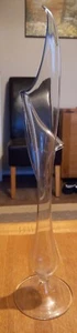 Clear Art Glass Posy Vase - Picture 1 of 9
