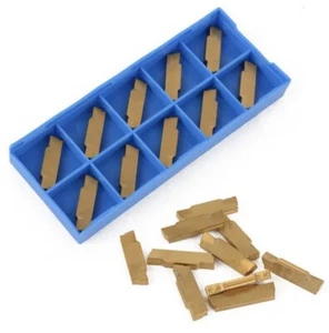 10x MGMN300-M Carbide Inserts Blades for Lathe Turning Grooving Cutting Tool C# - Picture 1 of 8