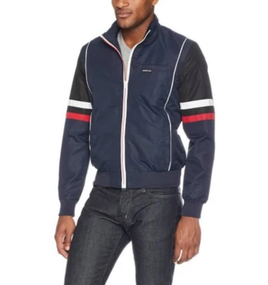 Chaqueta Deportiva Flexible Ligera Mediana Solo Miembros Retro Racer Rayas Nueva Sin Etiquetas Foto 1 de 4