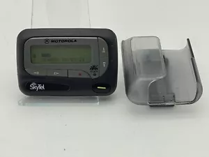 VINTAGE MOTOROLA SKYTEL FLEX PAGER A05CMB5812AA With Clear Belt Clip - TURNS ON! - Zdjęcie 1 z 5
