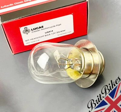 BOMBILLA ORIGINAL LUCAS MOTO 12V 50/40W P36D BRITISH PRE FOCUS BPF - LLB414