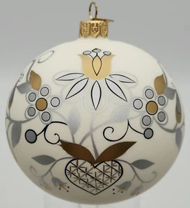 Bombkarnia Round Ornament 10cm Floral & Heart Motif Style All Occasions Poland - Bild 1 von 11