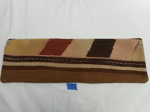 Unique Kilim Pillow Cover 7x23" Case from Kilim Rug Hidden Zipper Amazing Work - Picture 1 of 8